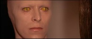 Bowie as Thomas Newton in The Man Who Fell to Earth