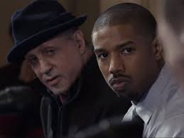 Creed (Michael B. Jordan) has Rocky (Sylvester Stallone) in his corner.