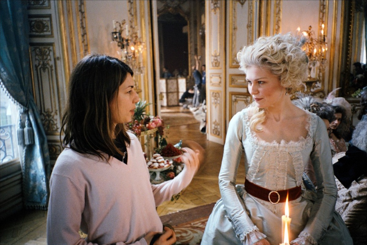 Sofia Coppola and Kirsten Dunst on the set ofMarie Antoinette